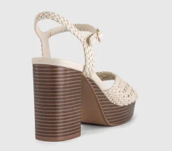 Harlem Basket Weave Platform Heeled Sandals