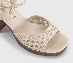 Harlem Basket Weave Platform Heeled Sandals