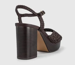 Harlem Basket Weave Platform Heeled Sandals
