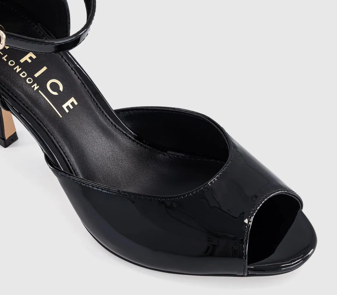 Harlequin Peep Toe Heeled Sandals