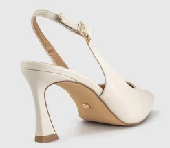Harley Buckle Slingback Court Heels