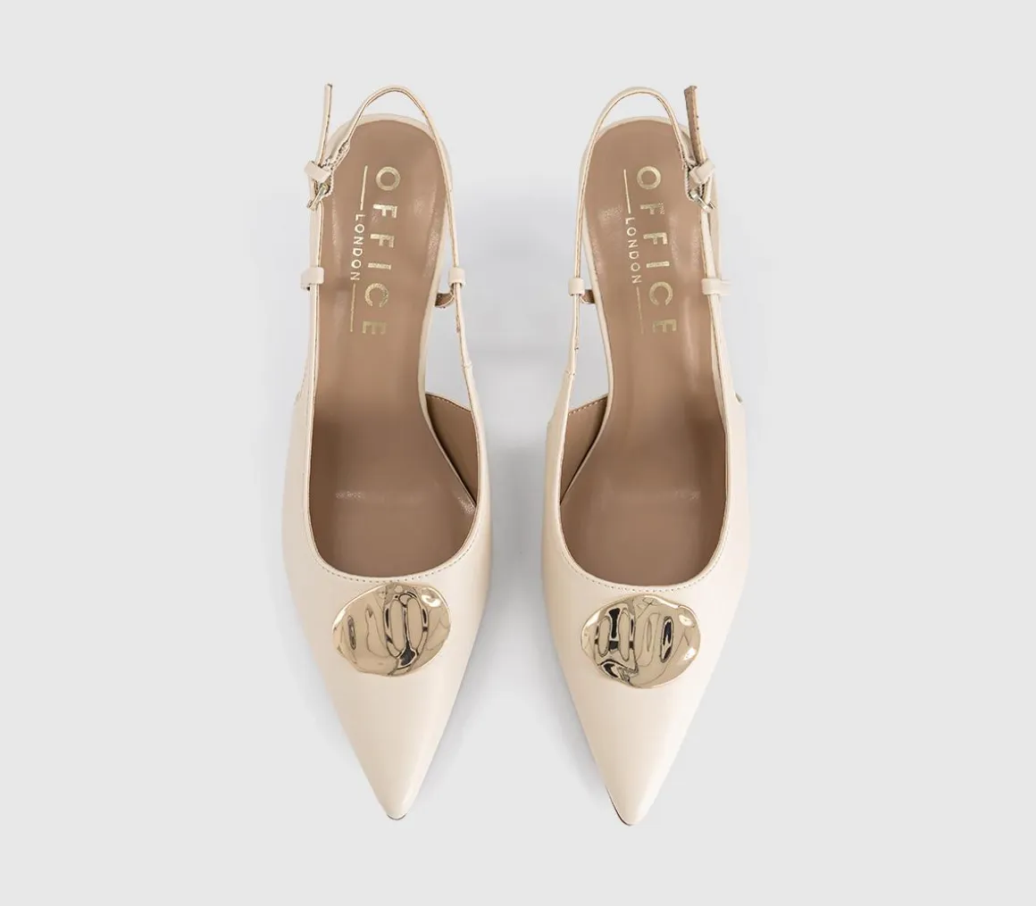Hazel Trim Detail Slingback Court Heels