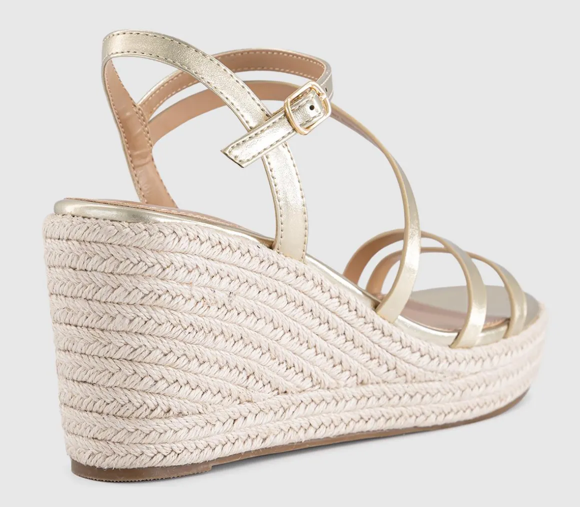 Holland Strappy Espadrille Wedges
