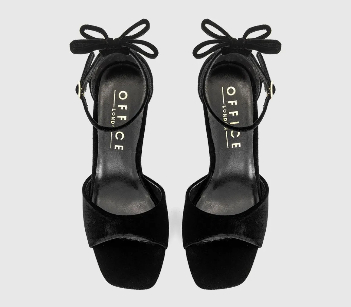 Hypnotise Bow Back Heeled Sandals