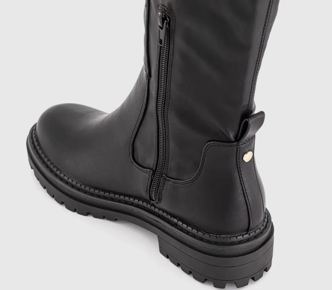 Kaci Stretch Back Knee High Boots