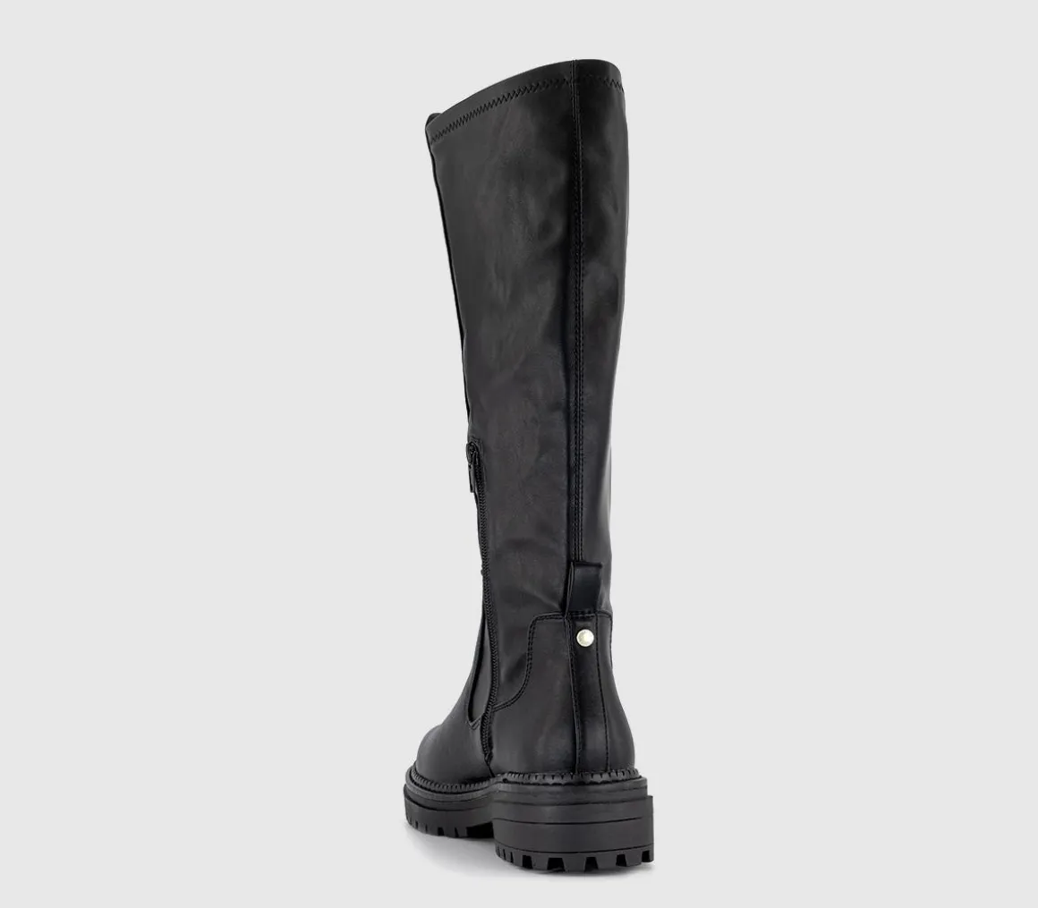 Kaci Stretch Back Knee High Boots