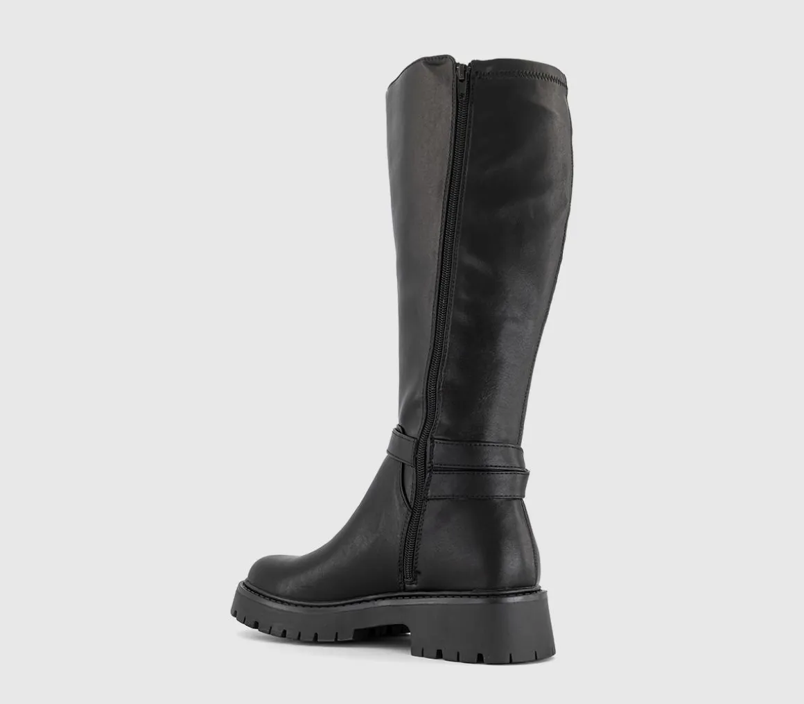 Kaia Buckle Detail Riding Boots