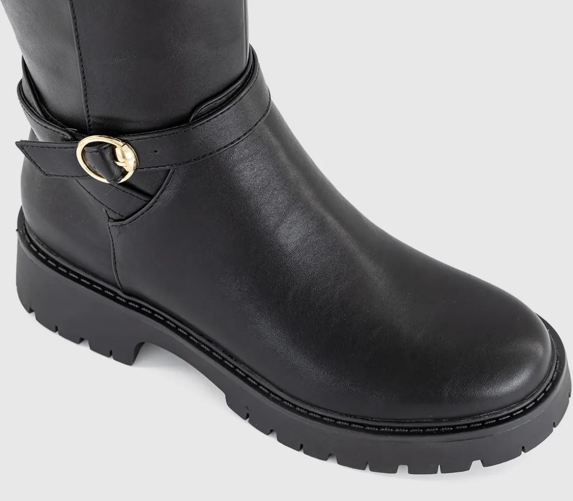 Kaia Buckle Detail Riding Boots