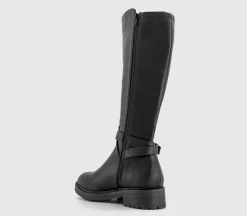 Kai Buckle Detail Knee High Rider Boots