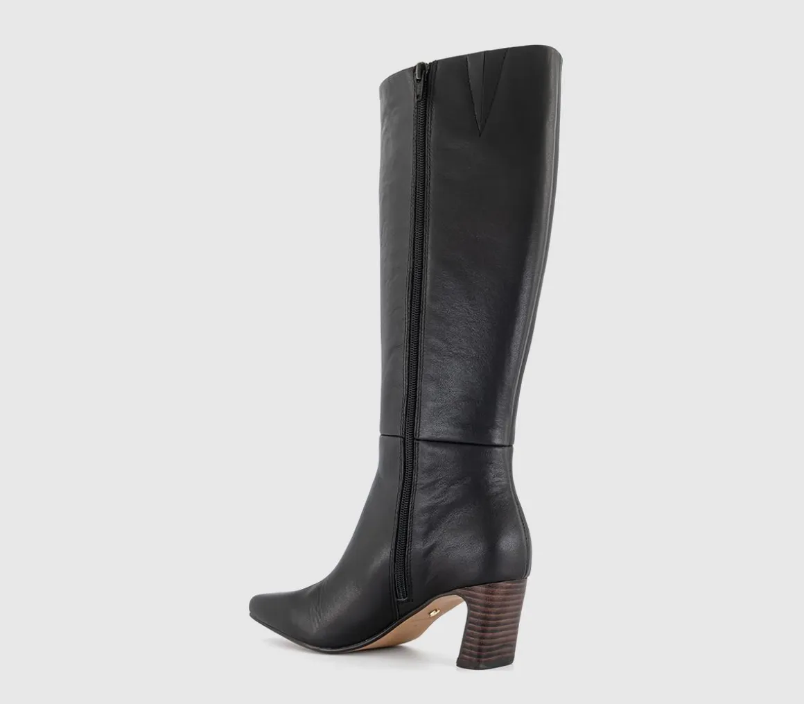 Kallie Set Back High Heel Knee Boots