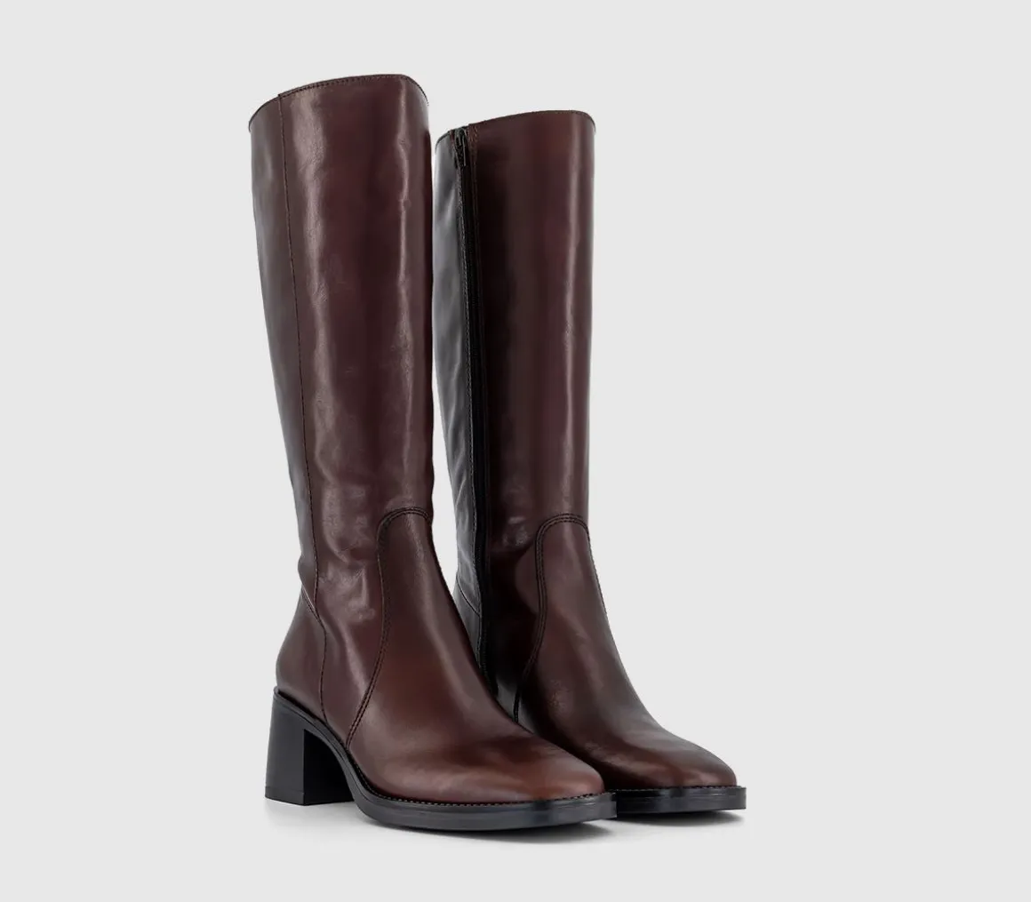 Karamel Knee High Block Heel Boots