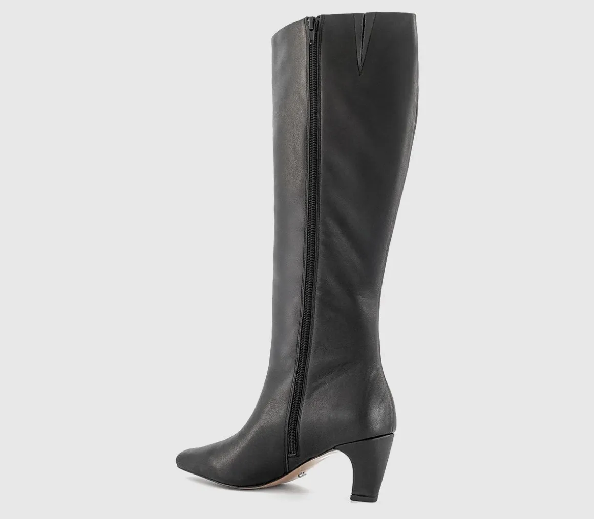 Kensington Curve Heel Knee High Boots