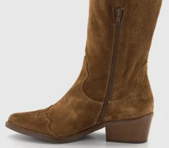 Kezia Heeled Western Knee Boots