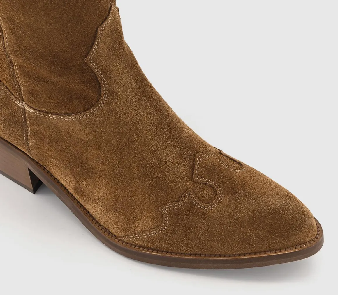 Kezia Heeled Western Knee Boots