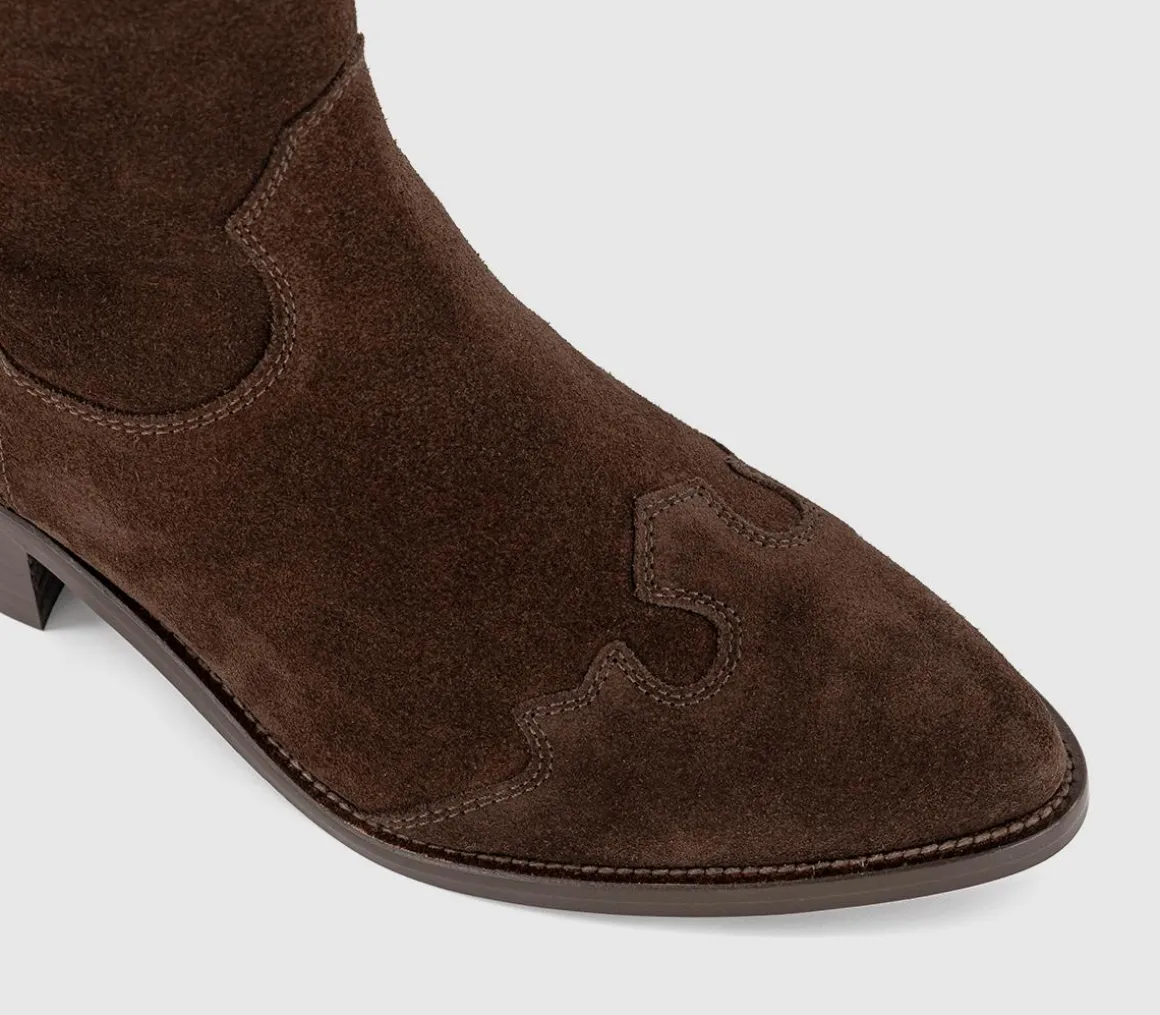 Kezia Heeled Western Knee Boots