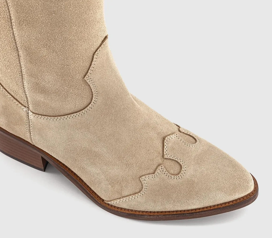 Kezia Heeled Western Knee Boots