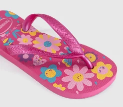 Kids Flores Flip Flops