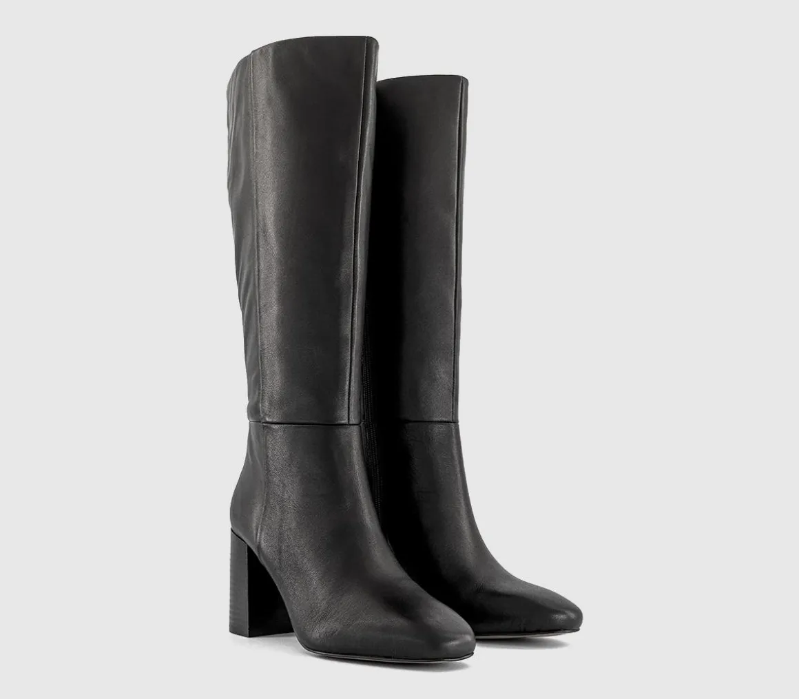 Kiera Block Heel Knee High Boots