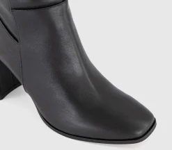 Krissie Stretch Back Heeled Knee Boots