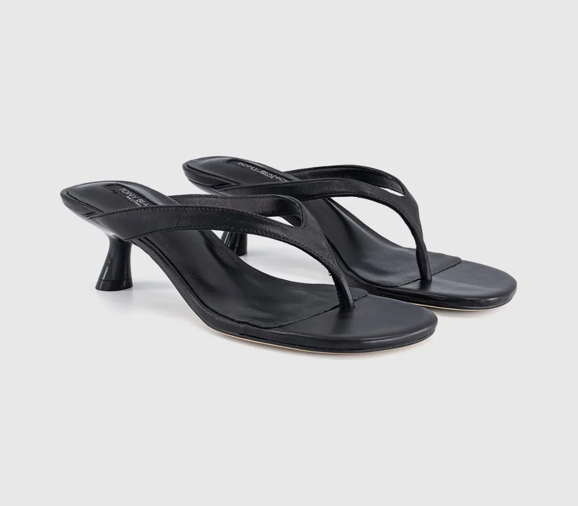 Krista Toe Post Kitten Heeled Sandals