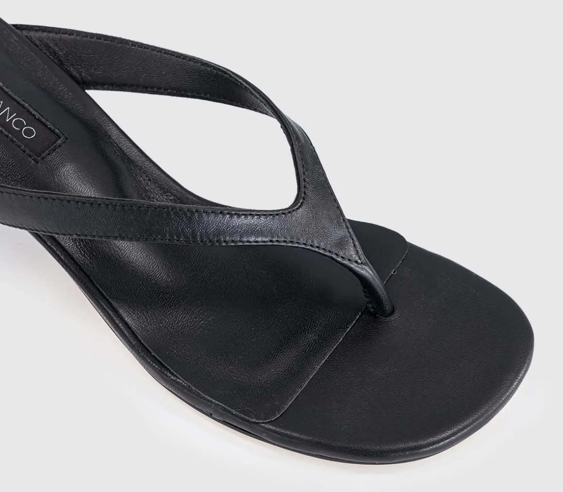 Krista Toe Post Kitten Heeled Sandals