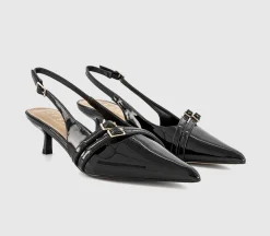 Maizie Buckle Slingback Court Heels