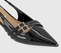 Maizie Buckle Slingback Court Heels