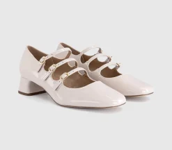 Marcie Triple Strap Heeled Mary Janes