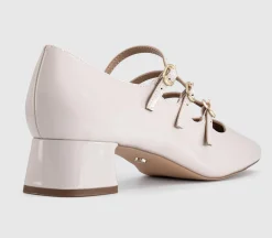 Marcie Triple Strap Heeled Mary Janes