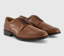 Marvin Stitch Detail Plain Toe Derby Shoes