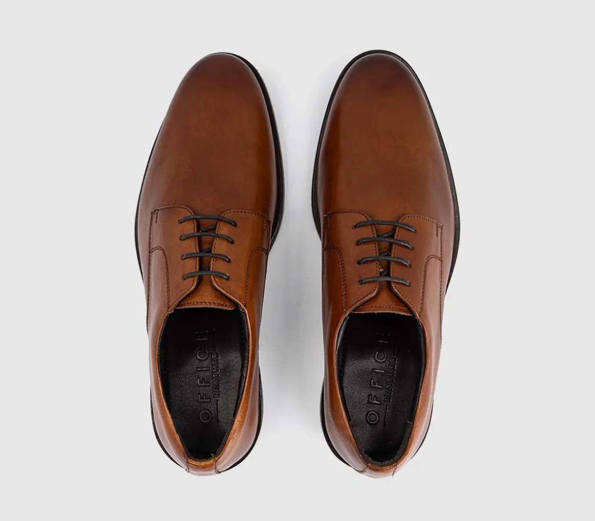 Master Plain Toe Derby Lace Up Shoes