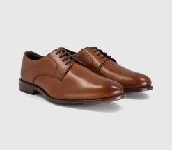Master Plain Toe Derby Lace Up Shoes