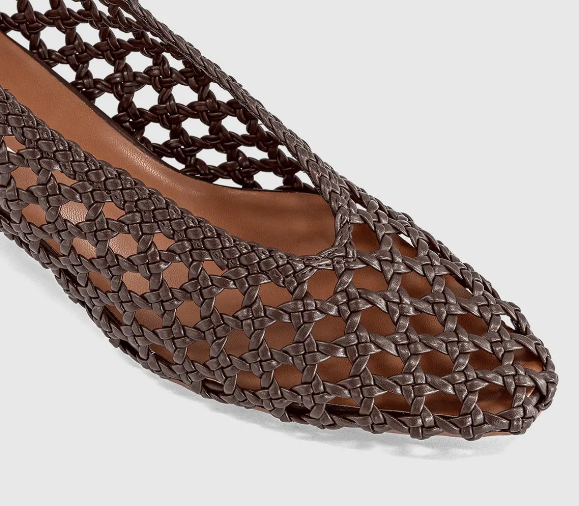 Matisse Basket Weave Stack Heels Court