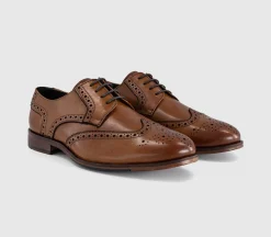 Melwin Lace Up Derby Brogue Shoes
