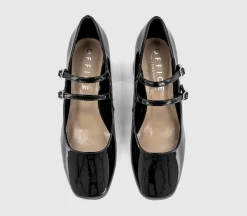 Mercy Double Strap Heeled Mary Janes