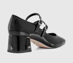 Mercy Double Strap Heeled Mary Janes