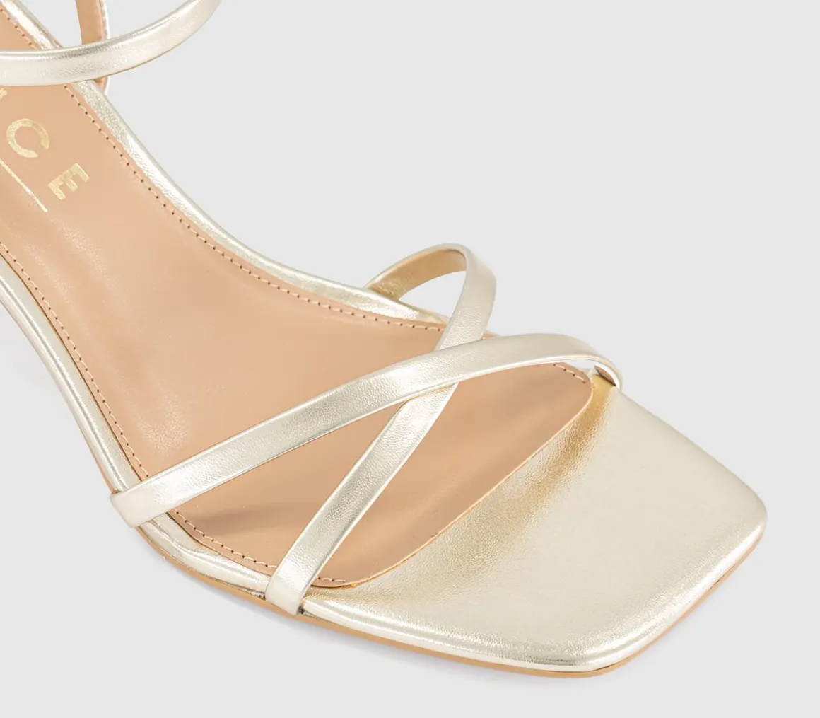 Micky Cross Over Skinny Strap Sandals