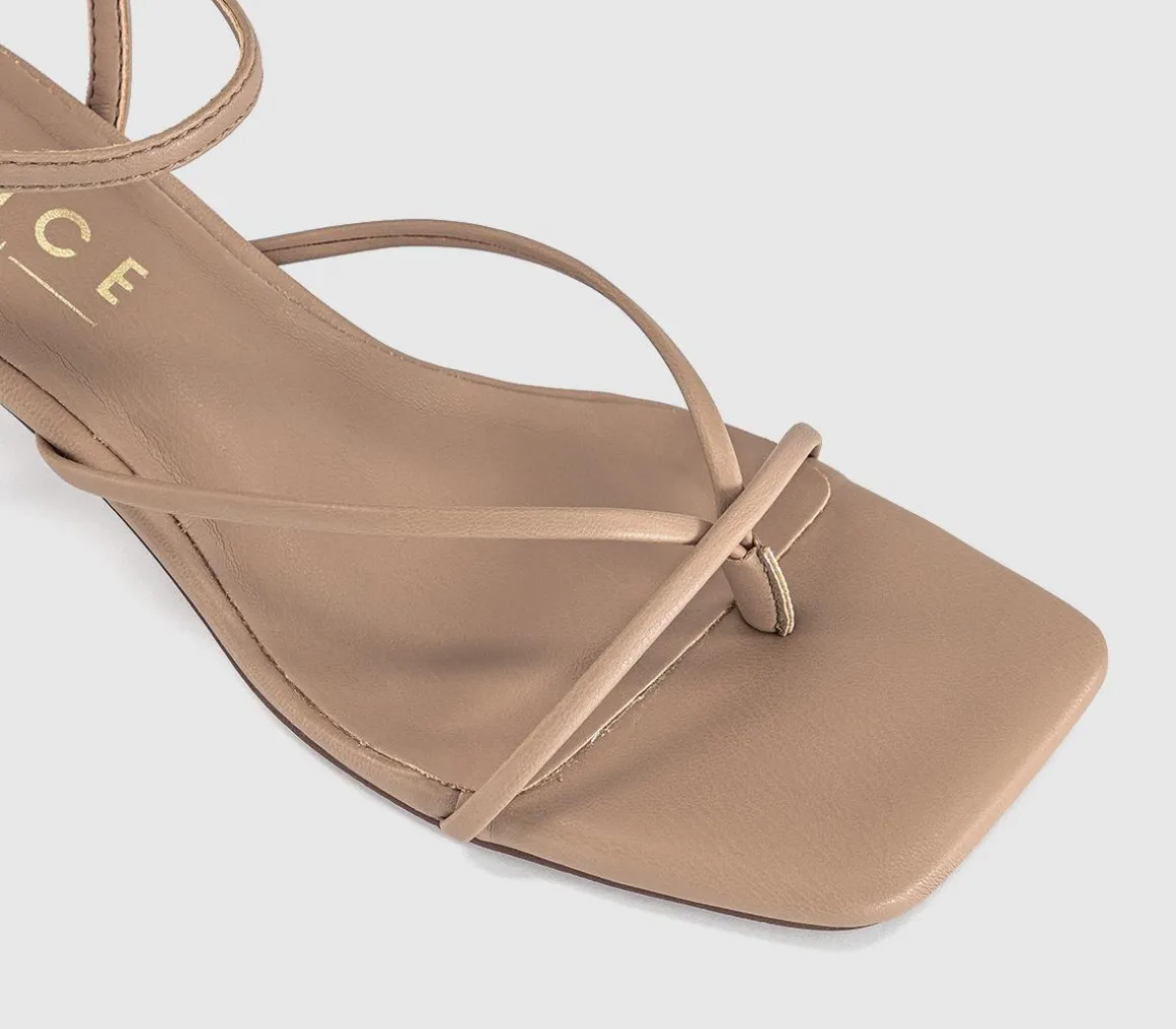 Miquita Toe Post Strappy Heeled Sandals