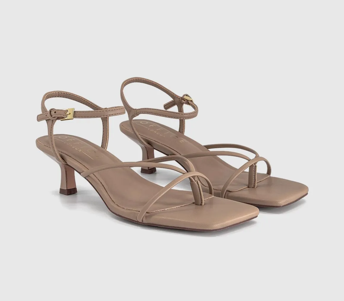 Miquita Toe Post Strappy Heeled Sandals