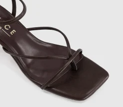 Miquita Toe Post Strappy Heeled Sandals