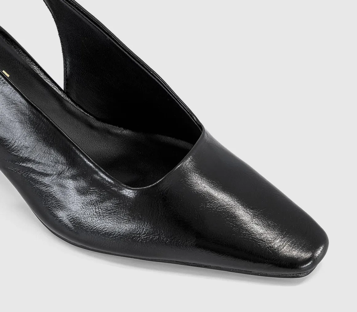 Monaco Chisel Toe Slingback Court Heels