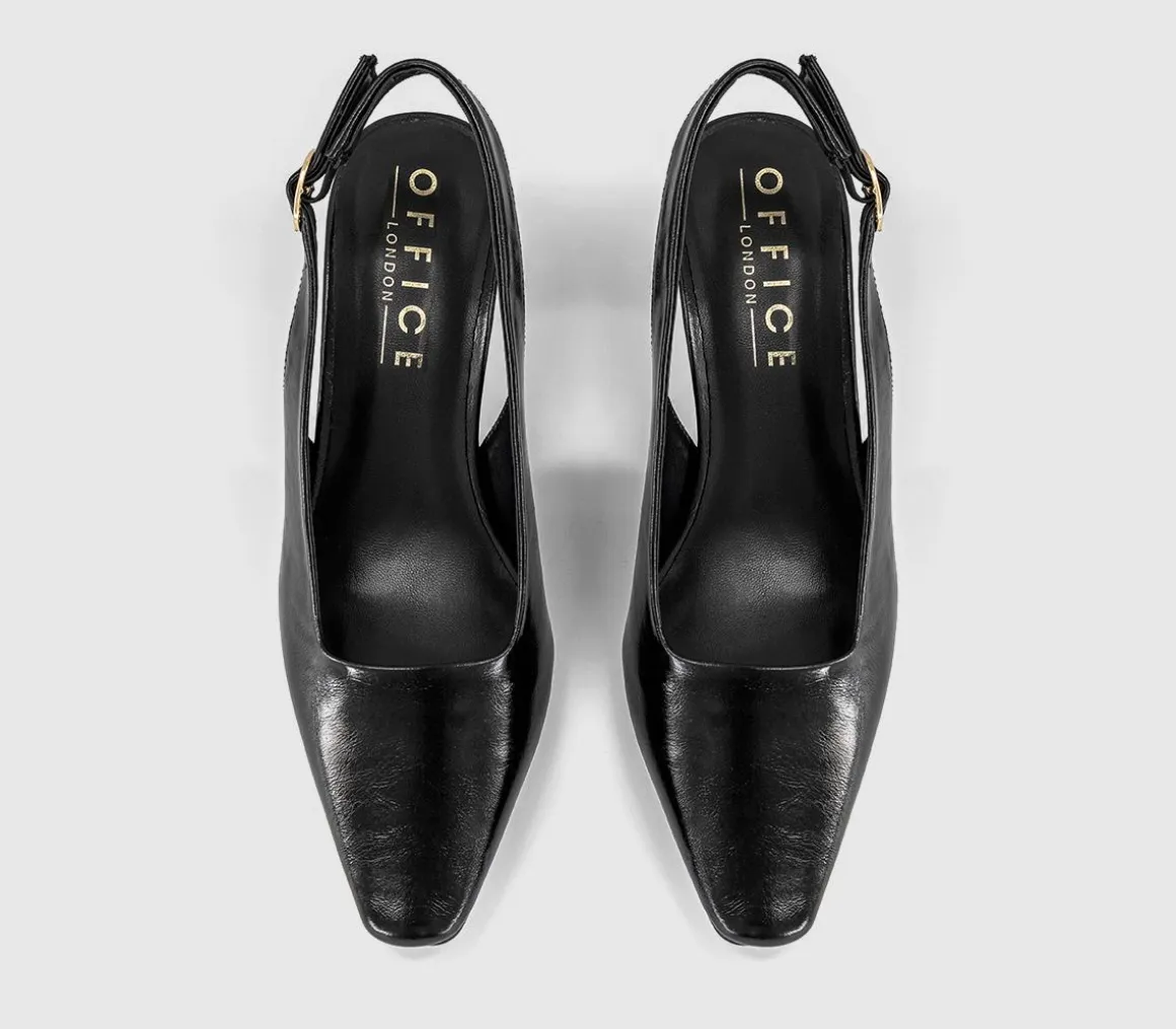 Monaco Chisel Toe Slingback Court Heels