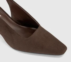 Monaco Chisel Toe Slingback Court Heels