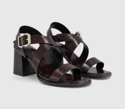 Mona Multi Strap Stack Heel Sandals