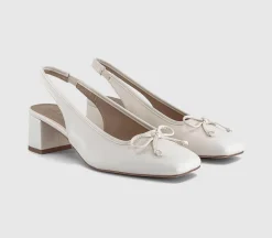 Monet Slingback Heeled Ballet Pumps