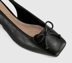 Monet Slingback Heeled Ballet Pumps