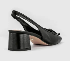 Monet Slingback Heeled Ballet Pumps