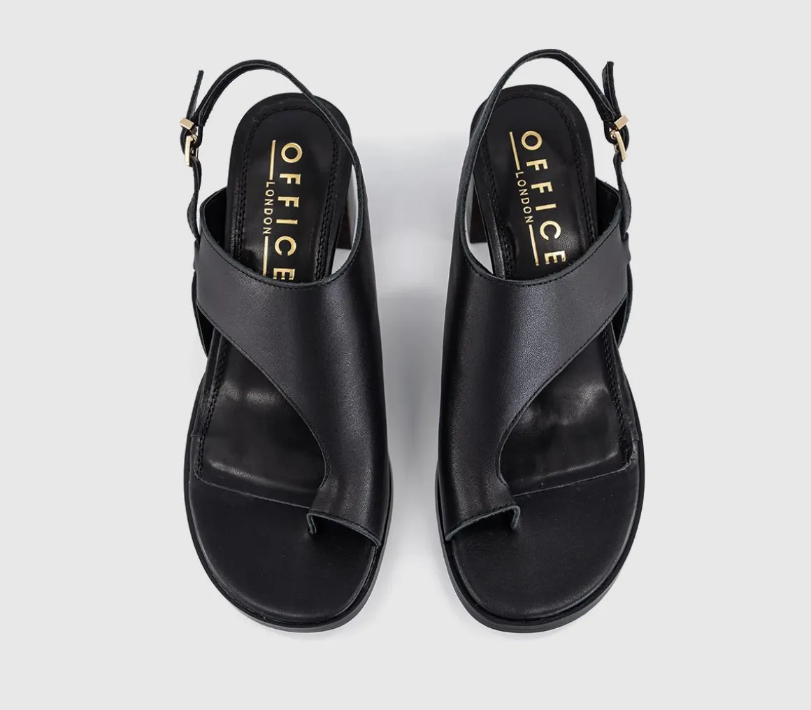 Montreal Toe Post Stacked Heel Sandals