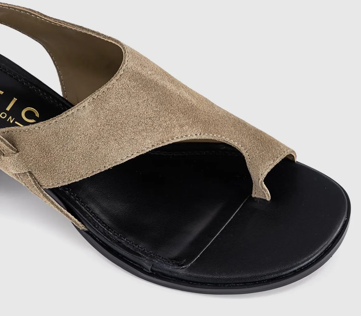 Montreal Toe Post Stacked Heel Sandals