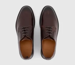Murray Plain Toe Stitch Detail Derby Shoes